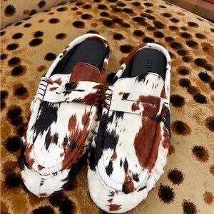 Steve Madden Rafe Mules in Cow Print